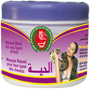ماسك الشعر بزيت الحية